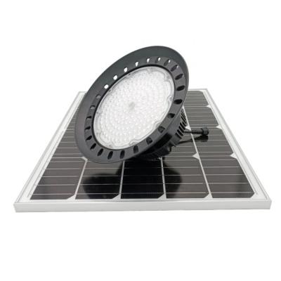 China Outdoor Mounted UFO LED Garden Ceiling Light CE RoHS Round Shape Solar High Bay Light For Warehouse for sale