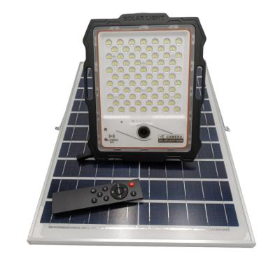 China Portable Security Camera All Die Cast Aluminum Remote Solar Surveillance Flood Light for sale