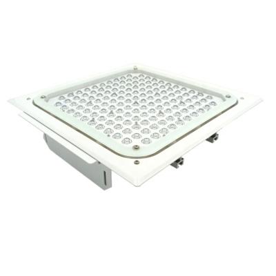 China High Brightness 120W 150Lm/W IP66 Waterproof Flush Mount LED Gas Station Light For Gasoline Pump Gas Station for sale