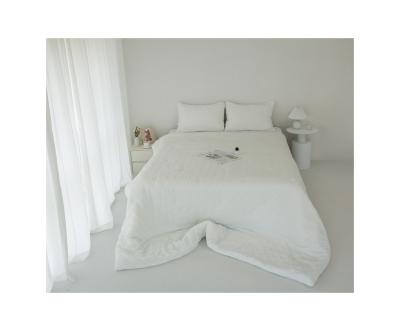 China Wholesale Customization Soft High Quality Cheap White Polyester Brushed Embossed Comforter for sale