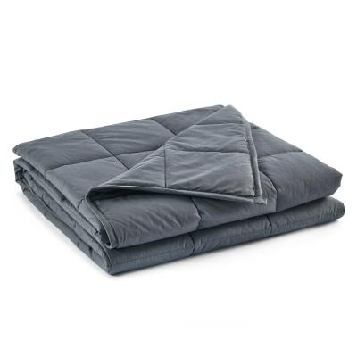 China Custom High Quality Cotton Weighted Sensory Minky 15lbs/20lbs/25lbs Weighted Blanket for sale