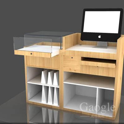 China High Quality MDF Wooden Cashier Desk Checkout Counter Design For Sale for sale