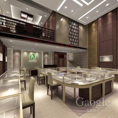 China Factory direct sale jewelry store interior design display showcase set for jewelry store and counter for sale