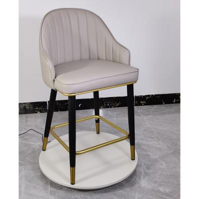 China Contemporary PU Leather Bar Stools Chairs Lounge Bar Stool Chairs For Bars for sale