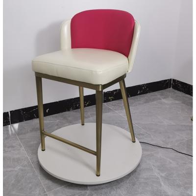 China Cover Factory Direct Sale Removable Luxury Design Leather Modern Dining Chairs With Gold Legs for sale