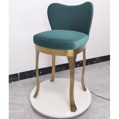 China Removable Cover Modern Stainless Steel And Leather Chair For Jewelry Store for sale