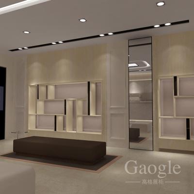 China Modern Retail Store Wall Mount Handbags Display Fixtures To Display Display Cabinets for sale