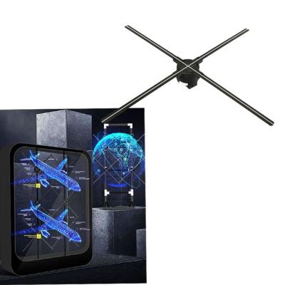 China Sales Champion 65cm WIFI App Cloud New Technology Black Toothless Synchronize Projector 3d Hologram Led Fan 65CM for sale