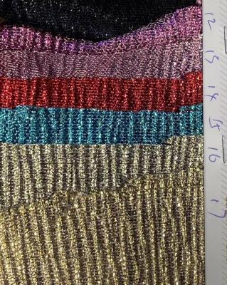 China Chunky Glitter Shiny Breathable Shimmer Shiny Foil Bullet Glitter Printing Knitted Fabric On Sale for sale