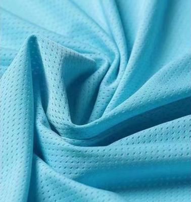 China Hot Shrink-Resistant Selling Breathable And Wicking Polyester Spandex Small Round Hole Mesh Sports Fabric for sale