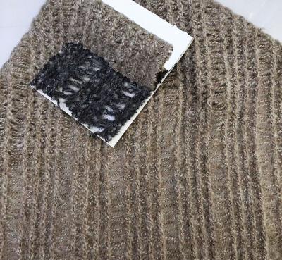 China SIZE Most popular nylon mohair designer polyester jacquard knitting cheap fabric for coats for sale