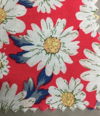 China Anti Pill Cotton Chrysanthemum Printed Cloth Cotton Dryer Fabric For Single Garment Lining Dress for sale