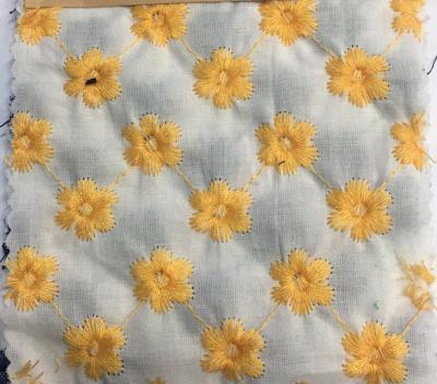 China Heavy Duty Breathable High Grade Colorful Cotton Embroidery Fabric Suitable For Dresses And T Shirt for sale