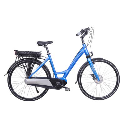 China 700*38C motor multi-function popular female city e bike urban electric bicycle city e bike front connection 7 speed SHIMANO display color LCD bicycle c for sale