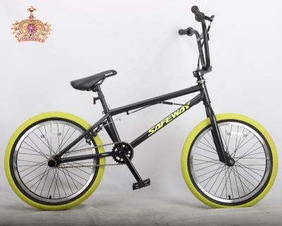 China Chinese factory steel professional made 20 inch steel BMX with promax caliber brake and wellgo pedal for sale