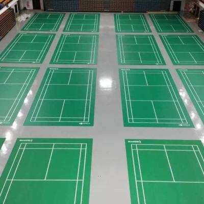 China Anti-slip PVC Vinyl Badminton Court Flooring with Glue Down Installation by Enlio for sale