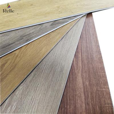 Chine Plancher en PVC SPC en bois Vinyle planche 8 mm Plancher hybride avec calcaire en relief à vendre