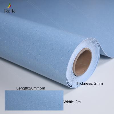 China Modern Indoor Plastic Flooring Roll with PUR Coating Provided by and 2-4mm Thickness for sale