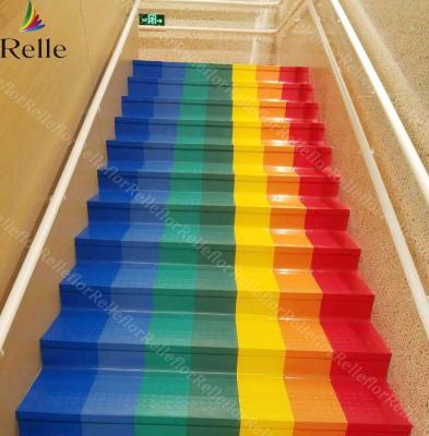 China Non Slip Commercial Rubber Stair Treads Indoor Nosing SGS Certificate for sale