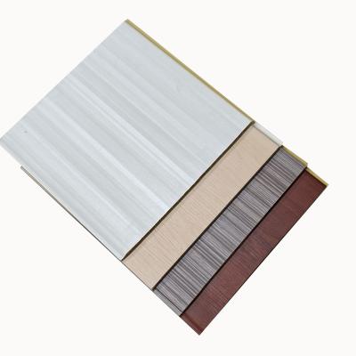 China PVC Wood Grain Plastic Cladding 2m 5m Grey Wood Effect Pvc Cladding for sale