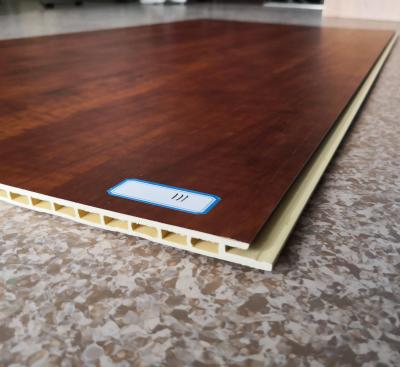 China Waterproof PVC Wooden Cladding Bamboo Wood Effect Cladding Sheets for sale