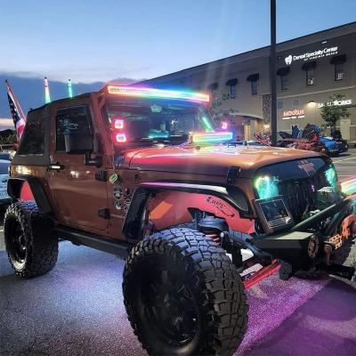 China RGB Halo Cubes Square Led Fog Lights Spot Pods Chasing Work Light For Suv Utv Jeep All for sale