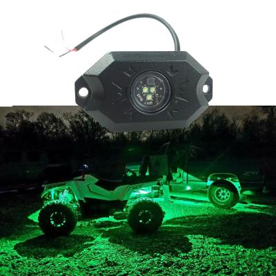 China 9w Waterproof Green Color Led Rock Light For 4x4 Off Road Truck Suv GS-SC-G for sale