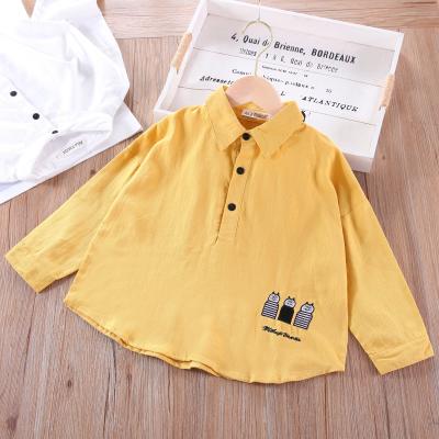 China 2021 New Children's Breathable Shirt Boys Spring And Autumn Fashionable Clothes Korean Boys T-shirt for sale