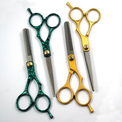 China Cheap Hair Thinning Scissors Price Hair Scissors Set 5.5 Inch Makas Barber Shears Thinning Hairdressing Scissors Set for sale