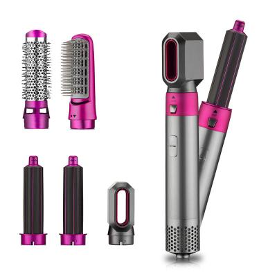 China Multi Function Factory Price 5 in 1 Hair Dryer Hair Straightener and Curler Negative Ion Hair Dryer for sale