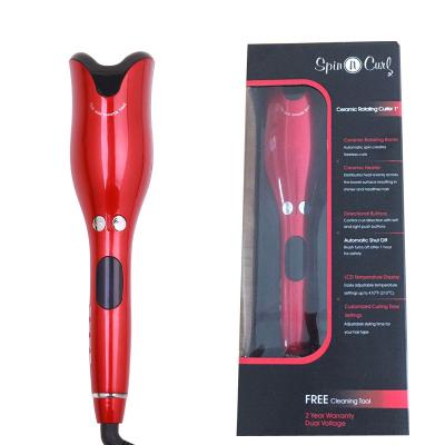 China Ceramic hair curler automatic haar curling fast heating fast styling chinese kibble hair curler iron magic wand Kruller barrel with LCD display for sale