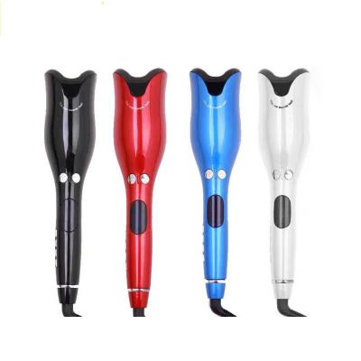 China Ceramic Hair Curler Air Automatic Rotating Ceramic Rotating N Curl Rose Auto Hair Curling Curler Magic Wand for sale