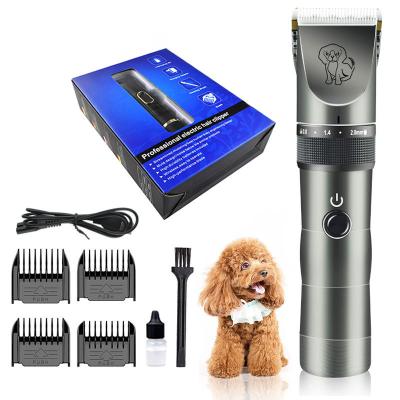 China Viable Rechargeable Cordless Dog Grooming Kit Dog Grooming Clipper Electric Powerful Dog And Cat Hairdresser for sale