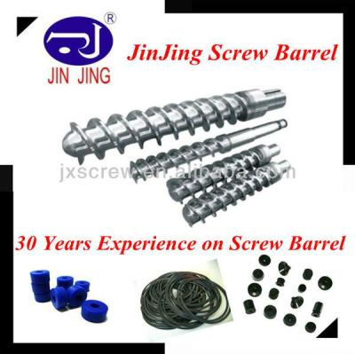 China plastic rubber extruder screw design / rubber extruder screw barrel for sale