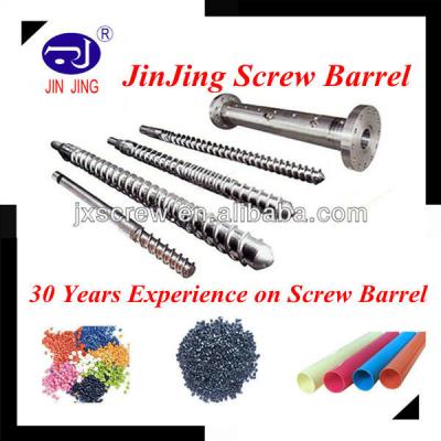 China 38CrMoAlA / SACM645 Single Extruder Screw And Barrel For PVC / PP / PLA / PS for sale