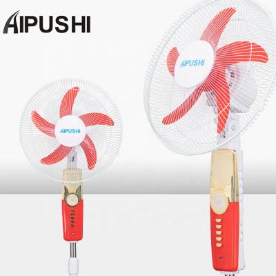 China Solar Electric AC DC Fan 2021 New Product Solar/Electric /Battery/dc Led Lamp High Speed ​​Solar Power Fan With AC Adapter. à venda