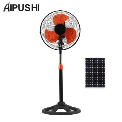 China Solar battery /electric fan factory ac dc powered solar cooling fan oem rechargeable solar stand fan electric solar fan for sale