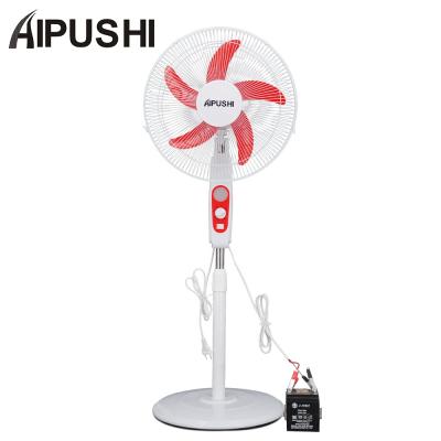 China China factory 16inch 12v outdoor electric dc fan solar dc pedestal fan with outdoor led and remote control household à venda