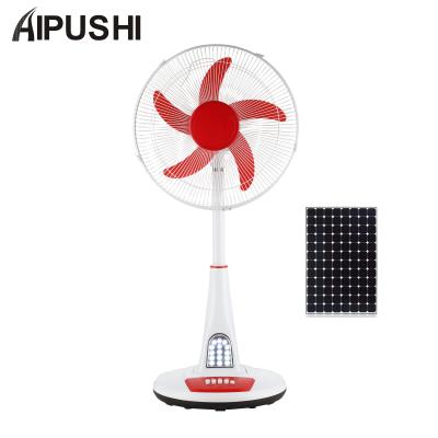 China Hotel China factory 16inch 12v dc electric fan low power 18 inch dc fan with led light for sale