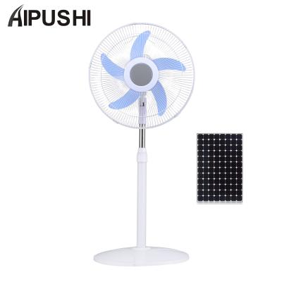 China DC System 12V BLDC Solar Fan 10W Solar Rechargeable Cheap Solar Fan With AC/DC Remote Control Lithium Rechargeable Emergency for sale