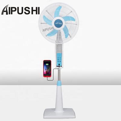 China 5V USB Port AIPUSHI Fan 12v Electric Solar Fan Professional Solar Powered DC Fans 12 Volt POS With Bldc Motor USB Port for sale