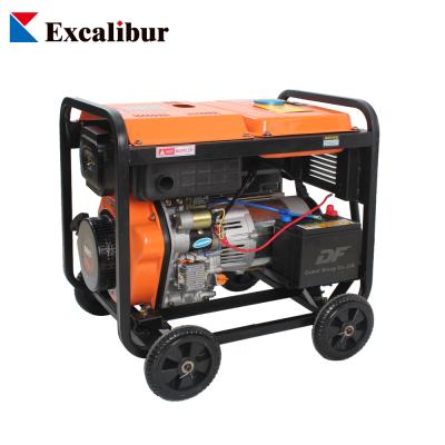 China Excalibur 6000W Air Cooled Three Phase Open Type Diesel Generator S8500D(E) for sale