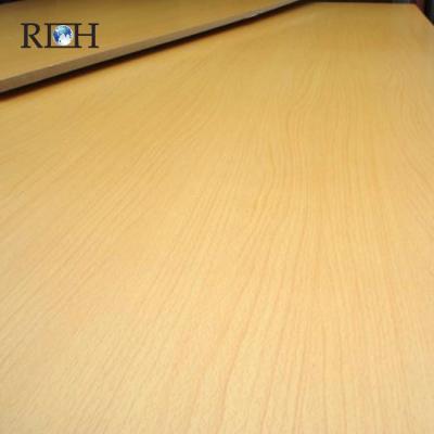 China Moisture Proof High Gloss Wood Grain UV MDF Panel/UV Coated Board /Wood Grain Melamine Laminated MDF for sale