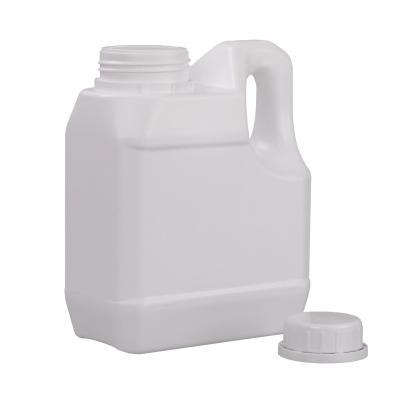 China HDPE Empty 1L Square Barrel Plastic Jerry Can For Liquid Packaging Containers  Plastic drum for sale