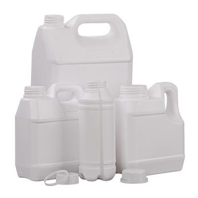 China China manufacturer cheap white 1 liter Chemical plastic hdpe drum jerrycan water bottle with lid F1 for sale