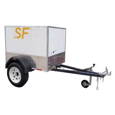 China Equipment Mini Enclosed Luggage Box Trailer of Excavator etc. for sale