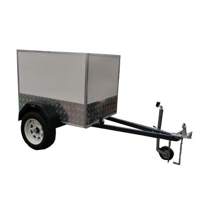 China Excavator equipment etc. galvanized enclosed cargo trailer for sale