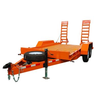 China Full Size Heavy Duty Mini Excavator Loader Skid Steer Truck Trailer 4000*2100mm for sale