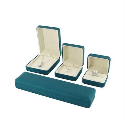 China Velvet Manufacturer Customized Jewelry Box Ring Box Pendant Box With Logo for sale