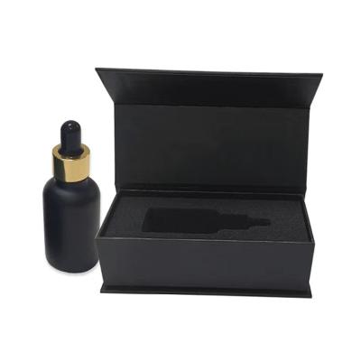 China Reused Cheap Custom Materials Glass Bottle Perfume Oil Gift Box Book Cover Flip Lipstick Cosmetic Packaging Case for sale